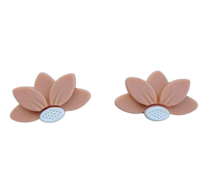 Halve Daisy Siliconen Bloemkralen – 30×18×8 mm | Voor Pennen, Clips & Armbanden