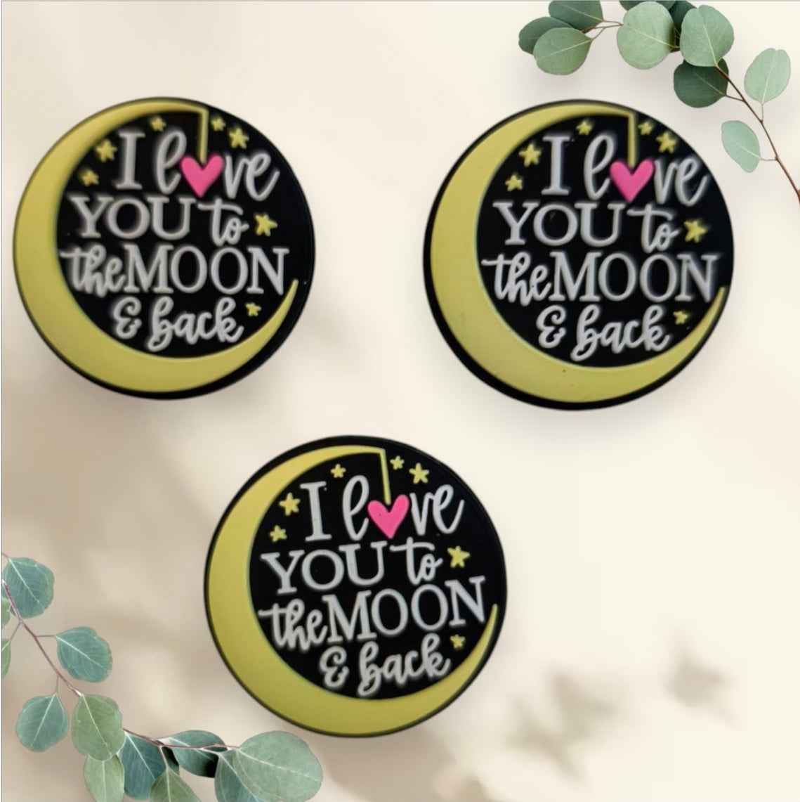 Siliconen Focal Kraal – “I Love You to the Moon & Back” | Per Stuk