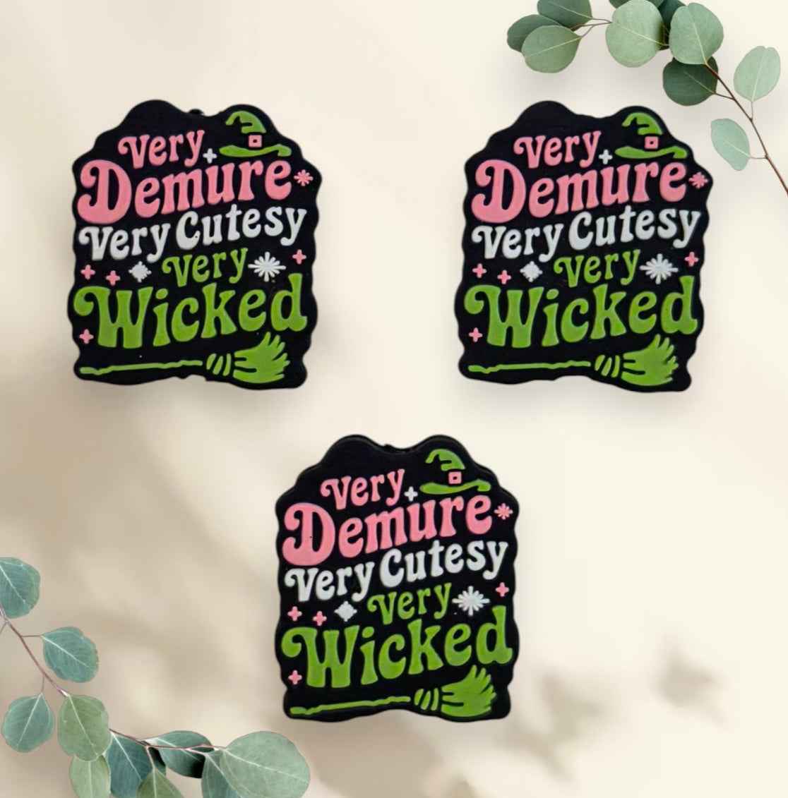 Siliconen Focal Kraal – “Very Demure. Very Cutesy. Very Wicked.” | 3 cm | Per Stuk