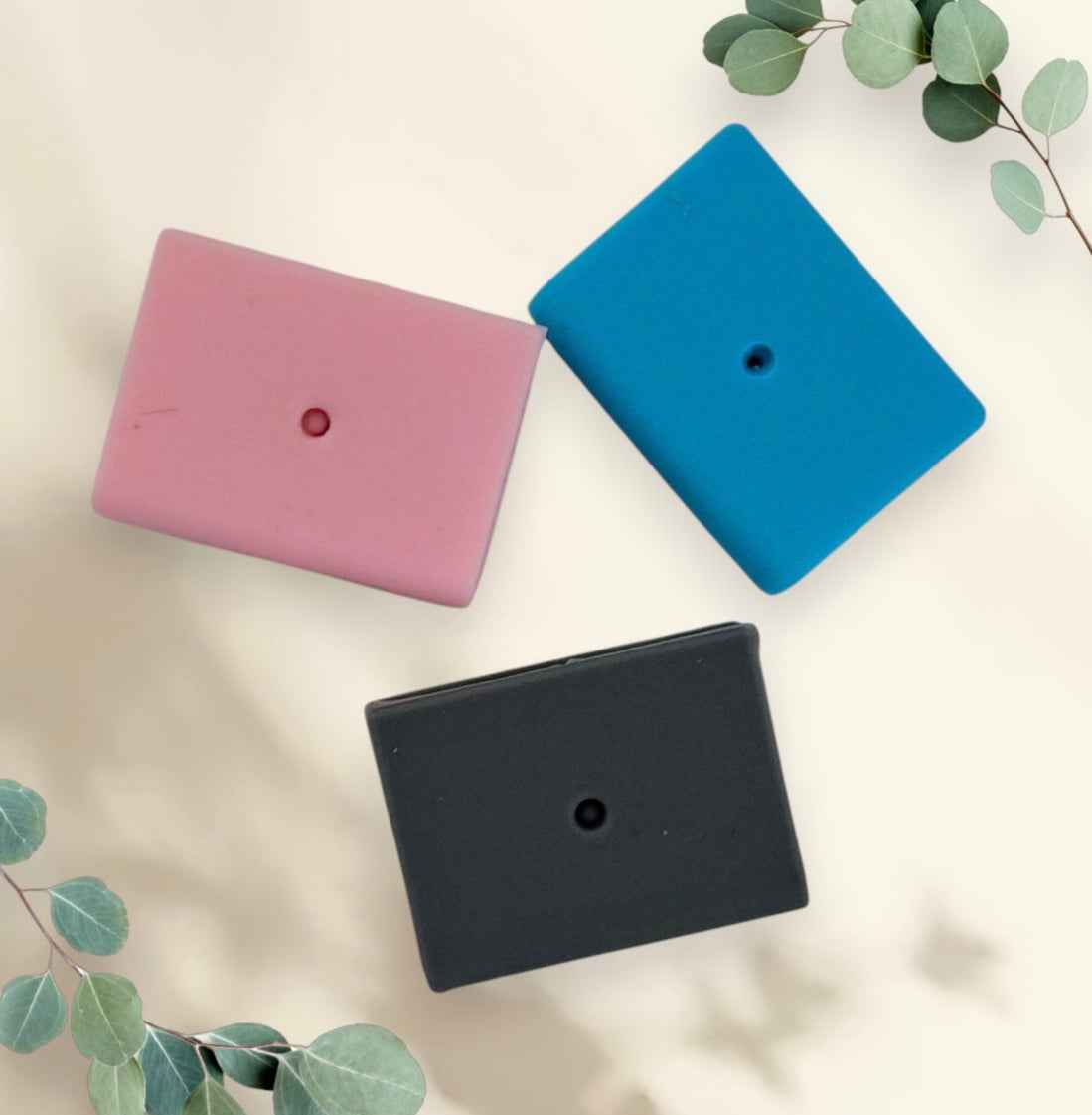 Set van 3 siliconen kralen - boekvorm