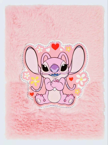 Pluchen notitieboek – Disney Stitch of Angel (A5 | 80 vel)
