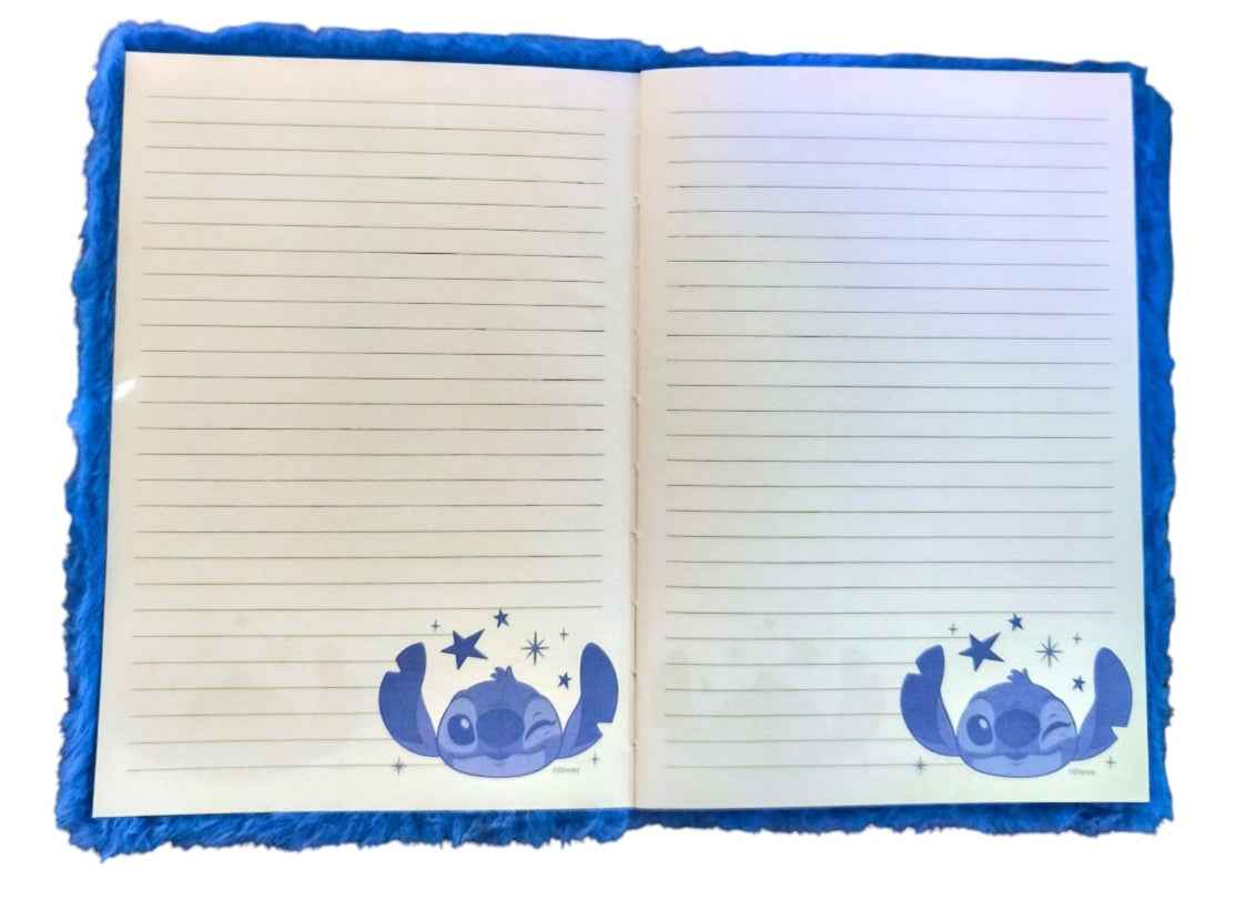 Pluchen notitieboek – Disney Stitch of Angel (A5 | 80 vel)