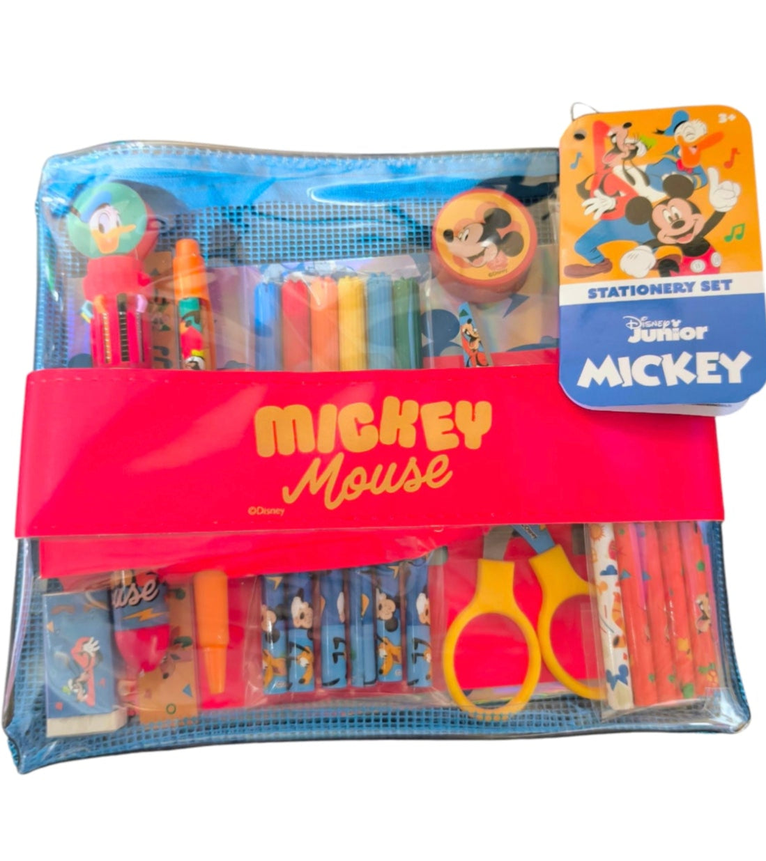 19-Piece Stationery Set, Stitch, Mickey Mouse or Frozen, Complete Writing Set for Kids