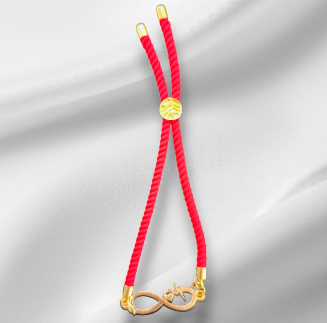 Bracelet en nylon fait main avec breloque infini