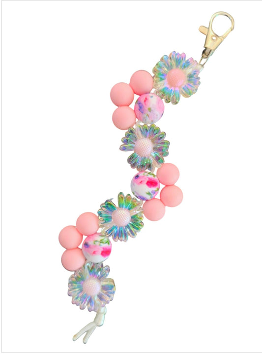 Handgemaakte Vintage Daisy Sleutelhanger