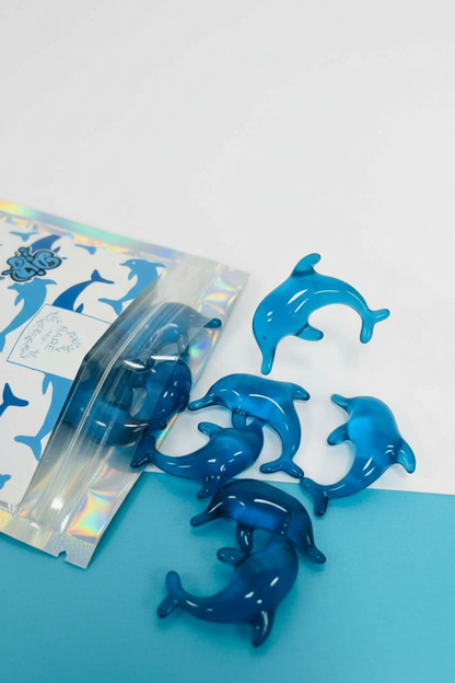 Retro dolfijn badparels kopen - Breng kleur en plezier naar je badkamer