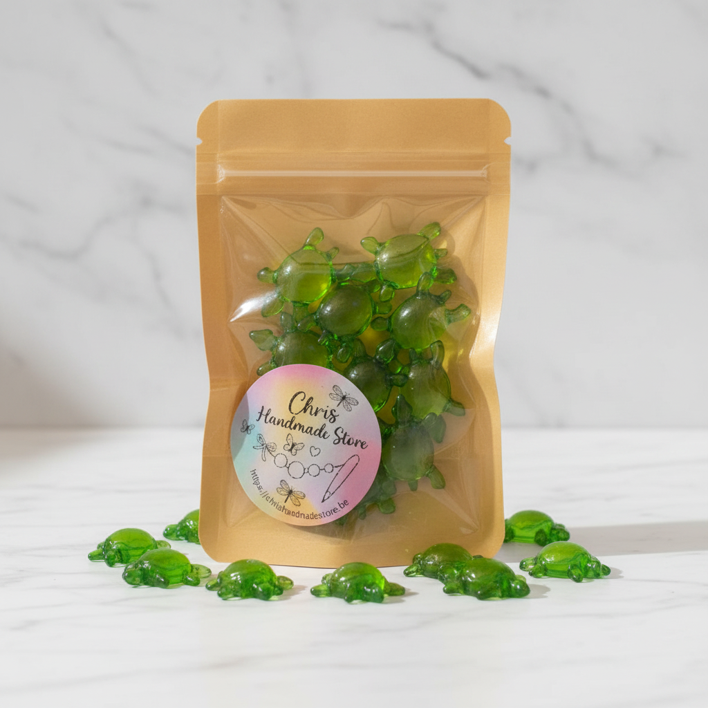 Badparels Schildpad Kiwi Geur voor Ontspanning - 10 Stuks