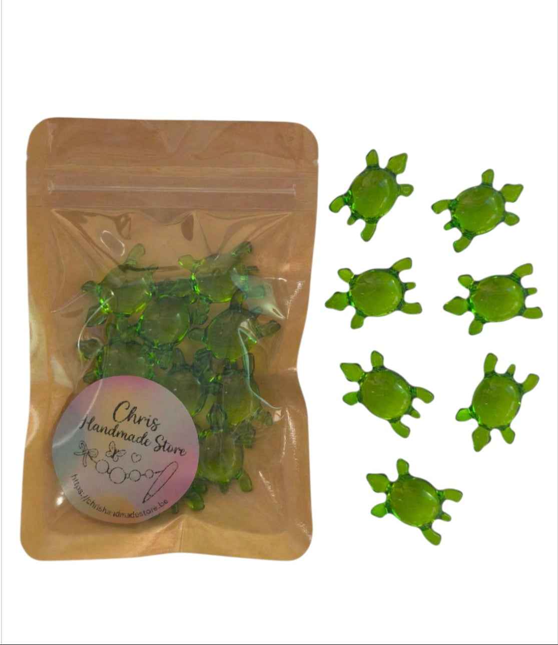 Badparels schildpad met kiwi geur