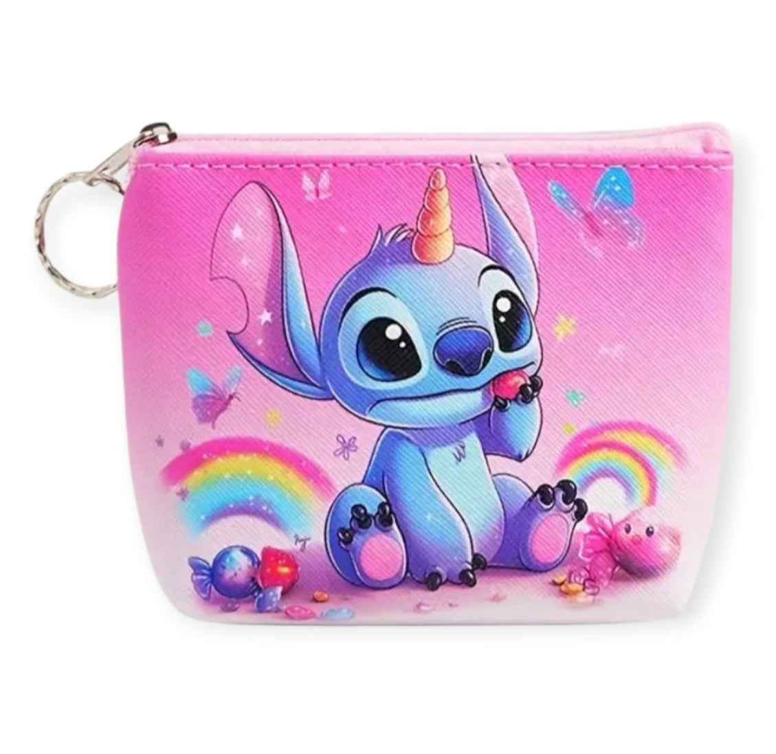 Stitch munten portemonnee/sleutelhanger