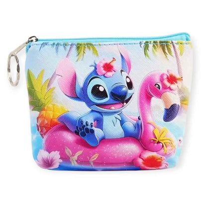 Stitch munten portemonnee/sleutelhanger