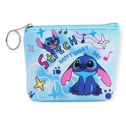Stitch munten portemonnee/sleutelhanger