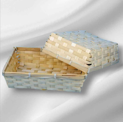 Bamboe handgeweven geschenkmand