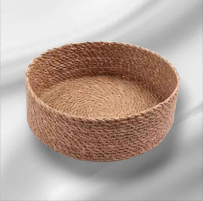 Landelijke stevig gevlochten rotan geschenkmand