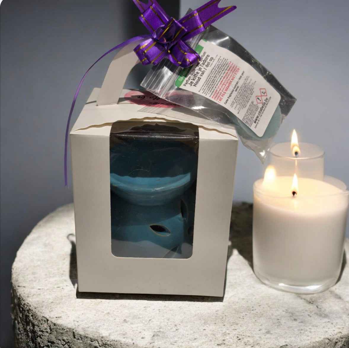 Discovery Pack met Brander, Theelichtje en 6 verrassings Geurmelts