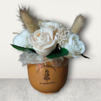 Mini Kaarsen Bloemenboeket voor een Betoverende geur