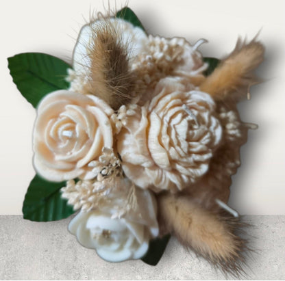 Mini Kaarsen Bloemenboeket voor een Betoverende geur