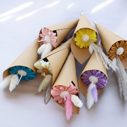 Boeket bloemen kaars 1 stuk - Unieke decoratieve kaars voor elke gelegenheid