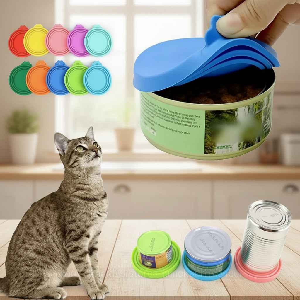 Herbruikbaar Siliconen Blikdeksel Voor Dierenvoer Zonder Lekker