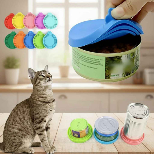 Herbruikbaar Siliconen Blikdeksel Voor Dierenvoer Zonder Lekker
