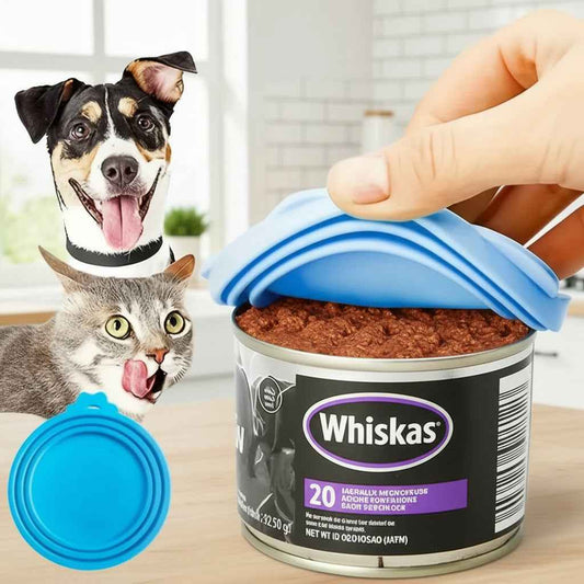 Herbruikbaar Siliconen Blikdeksel Voor Dierenvoer Zonder Lekker