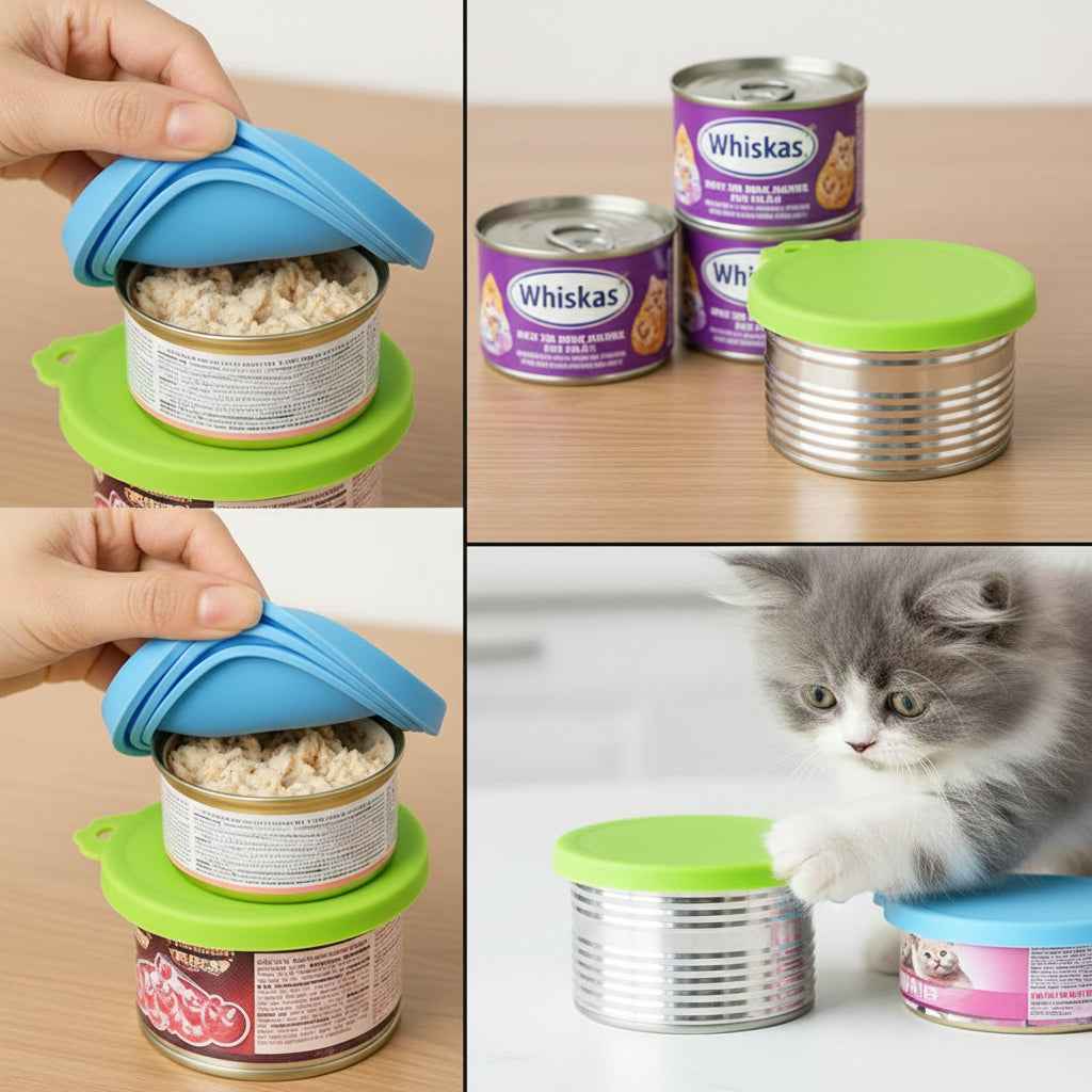 Siliconen Blikdeksels Set Met Lepel Van Foodgrade Silicone