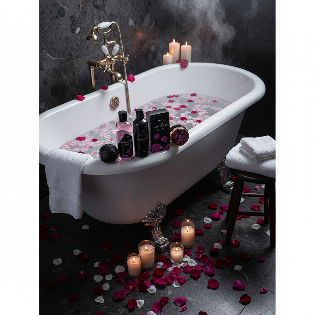Bathtub Rose / Gold Cherry Blossom - Bathtub Gift Set Cherry Blossom