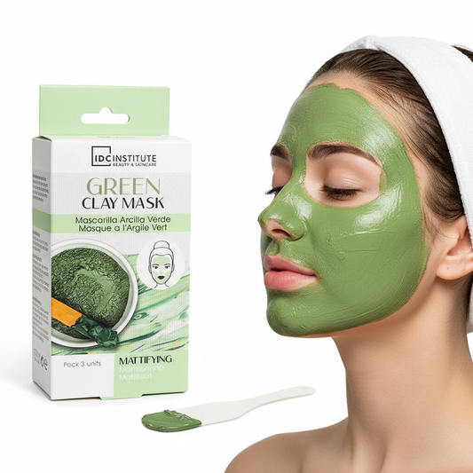 Mattifying Clay Mask Groen - 3 Stuks voor een Poreuze, Stralende Huid