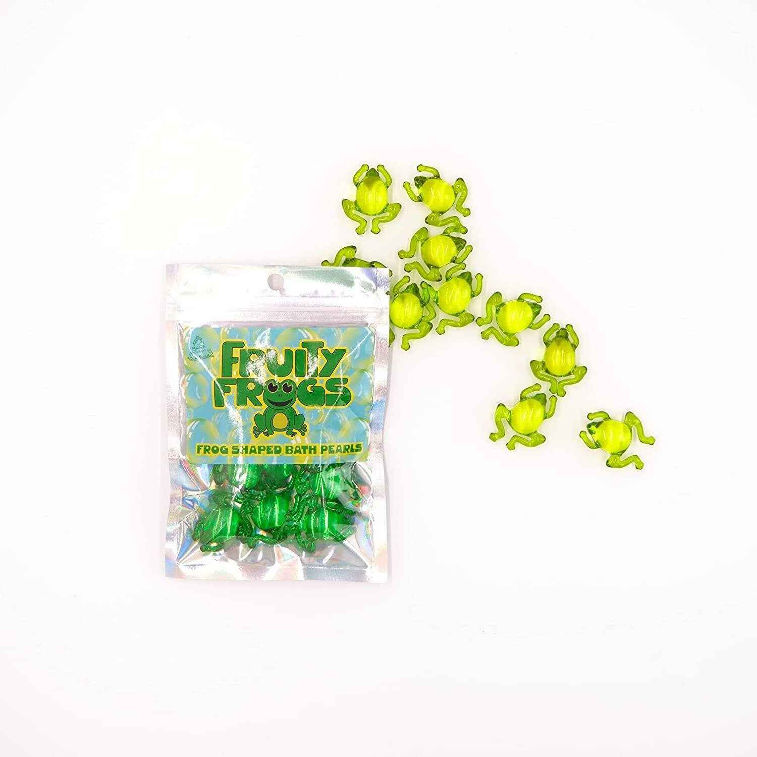 Fruity Frogs - 10 naar kiwi geurende badparels in de vorm van een kikker