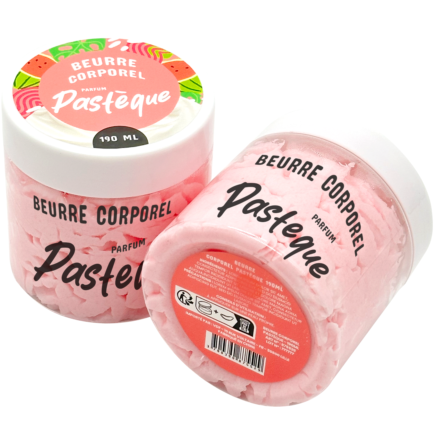 Lichaamsboter geklopt - 190ml - Geur Watermeloen - FT