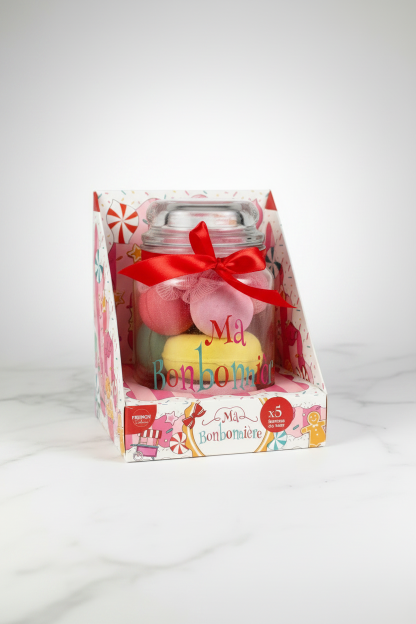 Badbommen Snoeppot Cadeauset voor een Ontspannende Badervaring