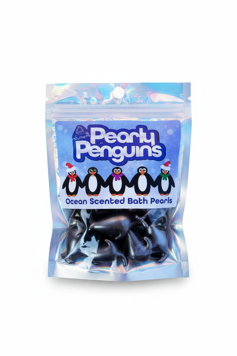 Parelmoerachtige Pinguïns: Tien Badparels Pinguïns met Oceaangeur