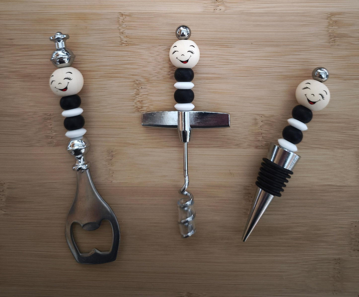 Cadeausets flessenopener,kurkentrekker en wijnflesstop