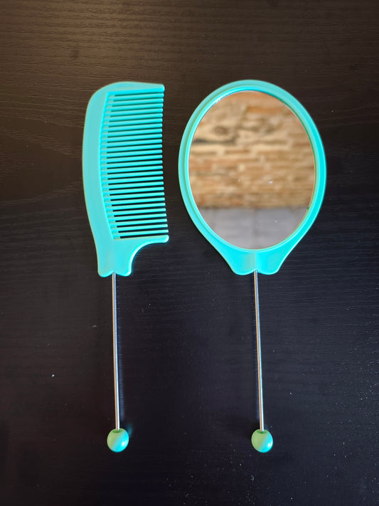 2- delige DIY Schattige blanco Kam en spiegel Set