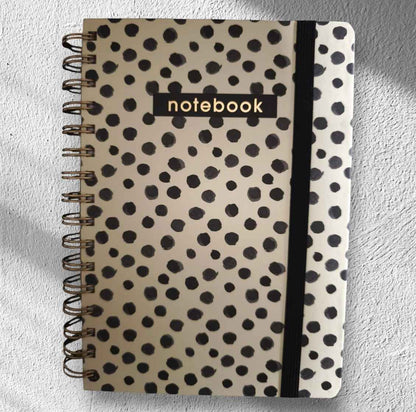 Gepersonaliseerd notitieboekje met siliconen kralen - pen en sleutelhanger