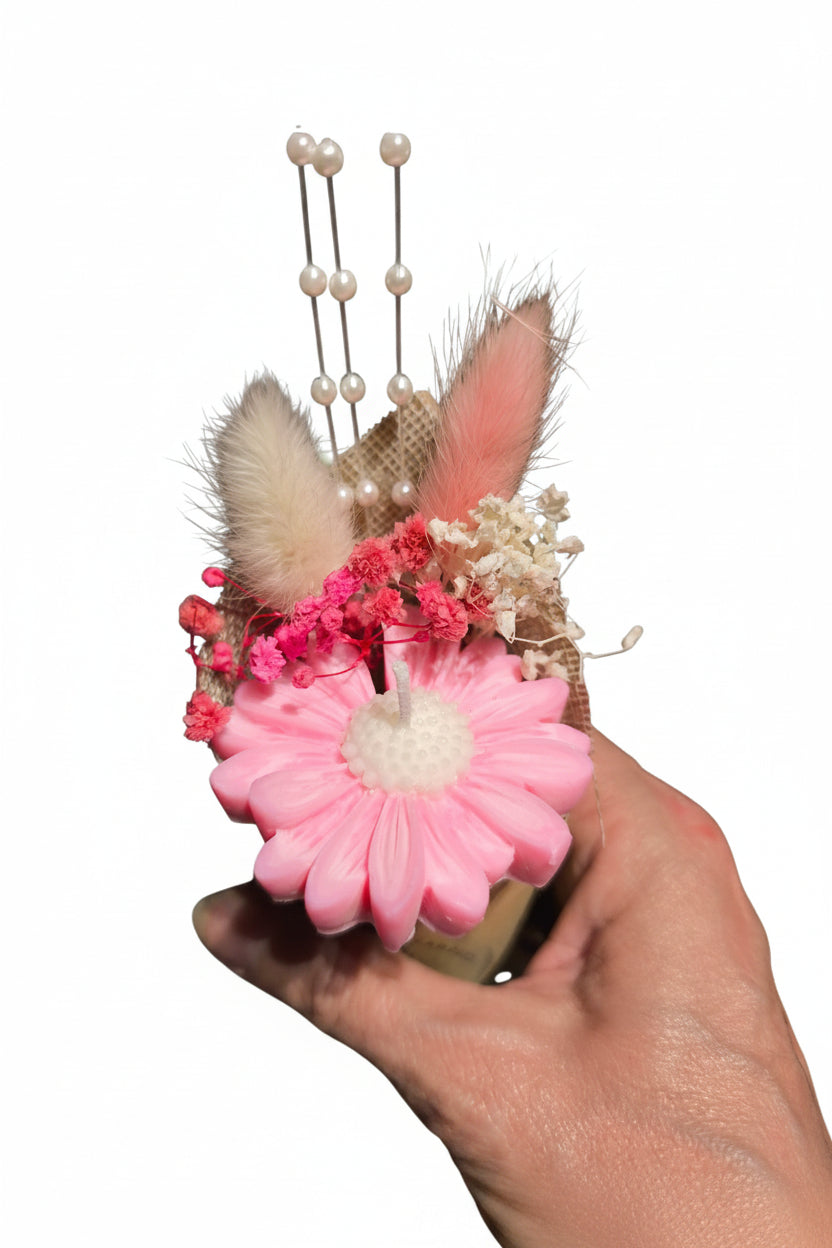 Boeket bloemen kaars 1 stuk - Unieke decoratieve kaars voor elke gelegenheid