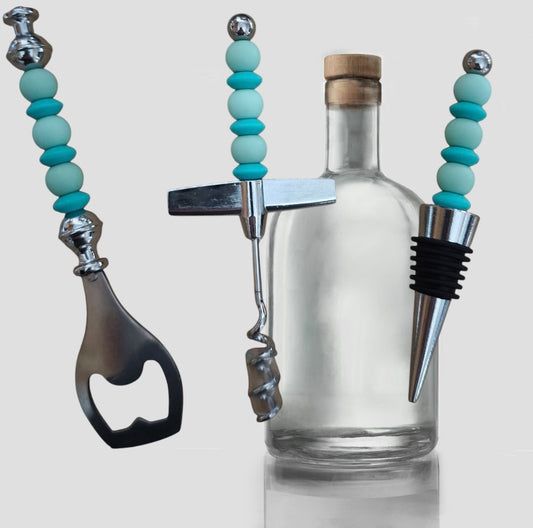 Cadeausets flessenopener,kurkentrekker en wijnflesstop