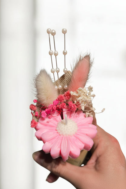 Boeket bloemen kaars 1 stuk - Unieke decoratieve kaars voor elke gelegenheid