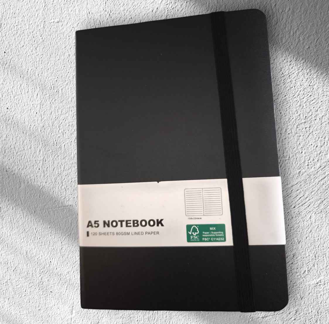 Gepersonaliseerd notitieboekje met siliconen kralen - pen en sleutelhanger